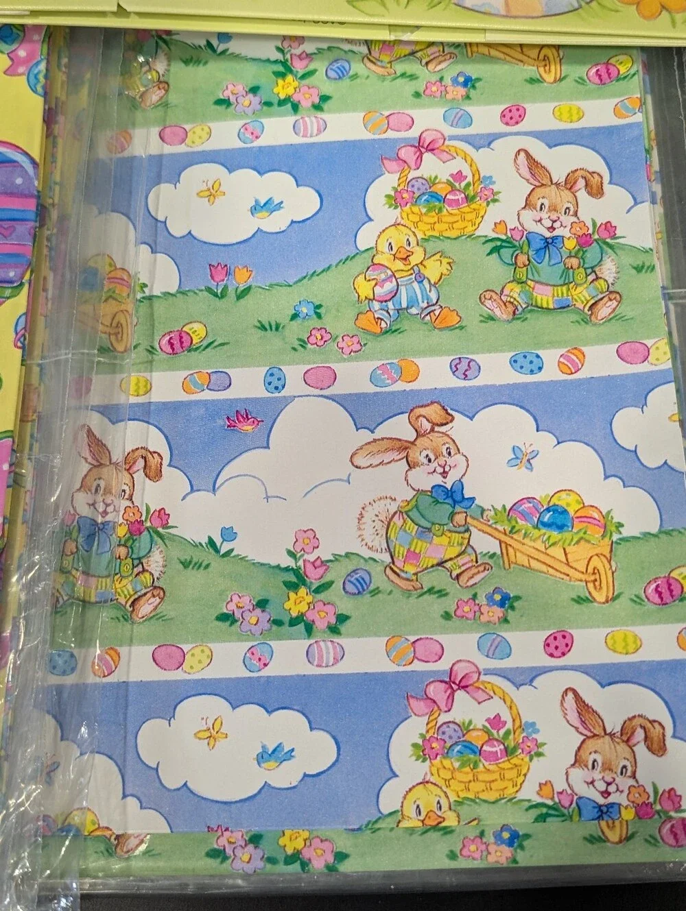 Large Lot Vtg Easter & Wedding American Greetings  Wrapping Paper Tissue & Boxes
